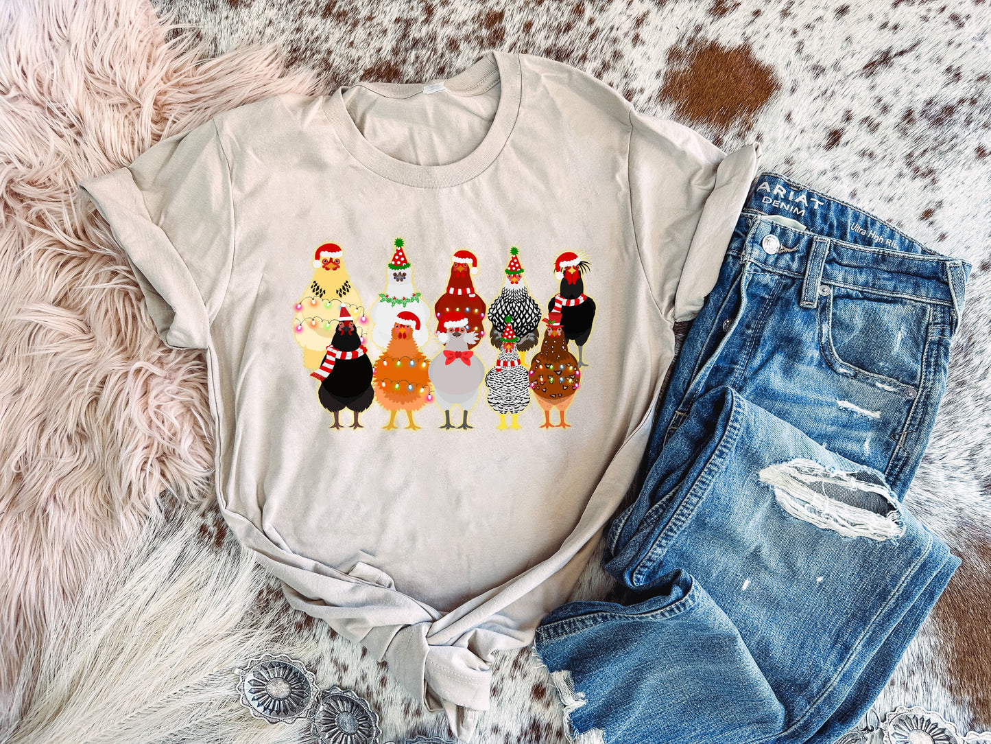 Chicken Christmas - Graphic Top