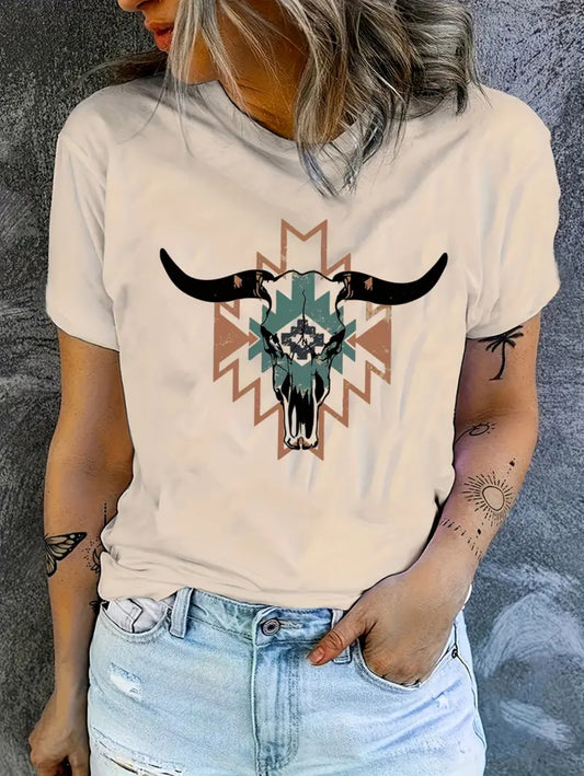 Aztec Bullskull T-Shirt